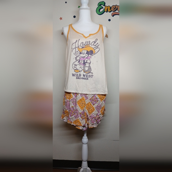 Mickey Mouse Sleep Set Pajamas  – 2X Plus Size (18W-20W) Pre Owned - Picture 1 of 10